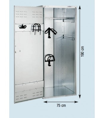 GROWI SATTELSCHRANK 900 X 750 X 1900 MM, mit Geschirrhalter