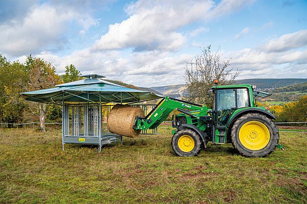 Dach für Klima-Raufe für alle Profi-Viereckraufen - Weidetec