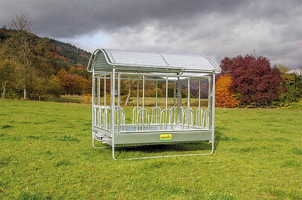Großballenraufe mit Universal-Fressgittern - Weidetec