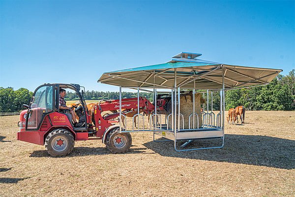 Klima-Raufe mit Sicherheits-Pferdefressgitter - Weidetec