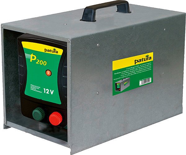 P200, Weidezaun-Gerät für 12 V Akku mit Tragebox - Weidetec