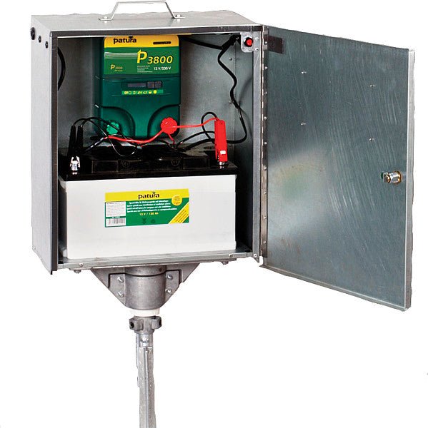 P3800, Multifunktionsgerät, 230V/12V mit elektrifizierter Box und Erdstab - Weidetec
