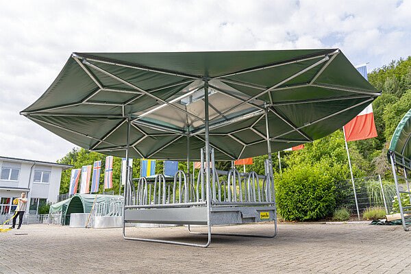 PATURA Klima-Großballenraufe mit Universalfressgittern - Weidetec