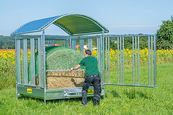 Rahmen für Futtersparnetz für Profi-Viereckraufe und Compactraufe