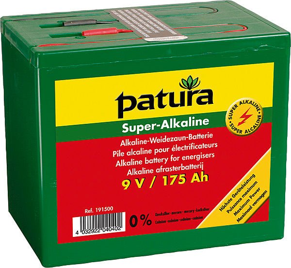 Super-Alkaline Weidezaun-Batterie 9 V / 100 Ah - Weidetec