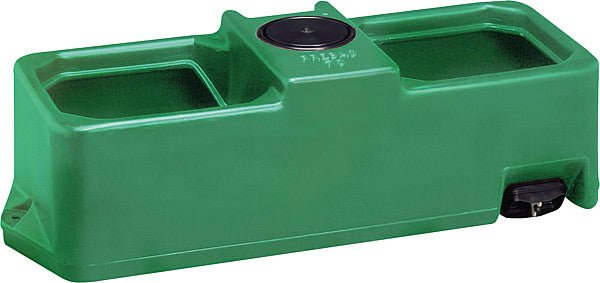 Weidetränke, eckig, 70 Liter Hochdruckventil, 960x390x350 mm Anschluss 3/4" und 1/2", Außengewinde - Weidetec