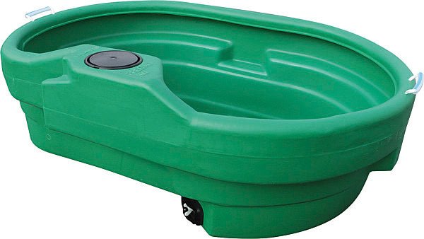 Weidetränke, oval, 400 Liter, ohne Schwimmerventil, 40 cm hoch - Weidetec