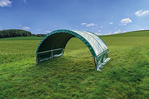Wetterschutzplane Kleintierzelt Giebelseite - Weidetec