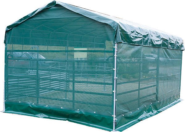 Windschutznetz für Panel-Dach 3 x 3,6 m Seitenteil L = 3 m - Weidetec