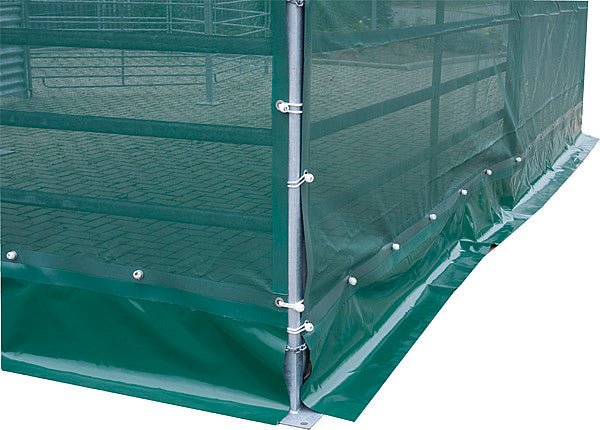Windschutznetz für Panel-Dach 3 x 3,6 m Seitenteil L = 3 m - Weidetec