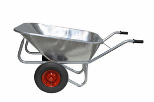 Large dump truck with 2-wheel axle, completely hot-dip galvanized