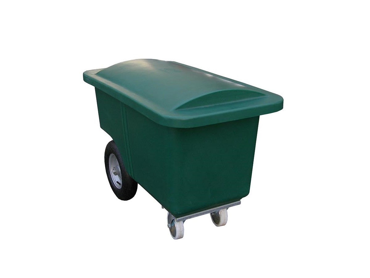 Robust plastic lid for Poly feed carts