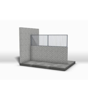 Attachment grille for brick walls - 3010-4000 mm x 1000 mm