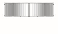 Aufsatzgitter für gemauerte Wände - 1000 mm x 2510-3000 mm