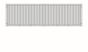 Aufsatzgitter für gemauerte Wände - 1000 mm x 2510-3000 mm