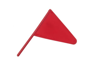 Obstacle flags for jump stands - weatherproof plastic with holder