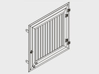 Growi Doppel-Drehfenster mit Innengitterrahmen - 1000 x 1000 mm