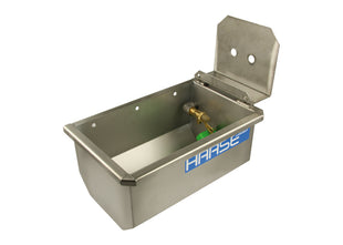 HAASE small trough drinker 16 liters Mod. 521 DLR - stainless steel drinker for cattle, calves and horses