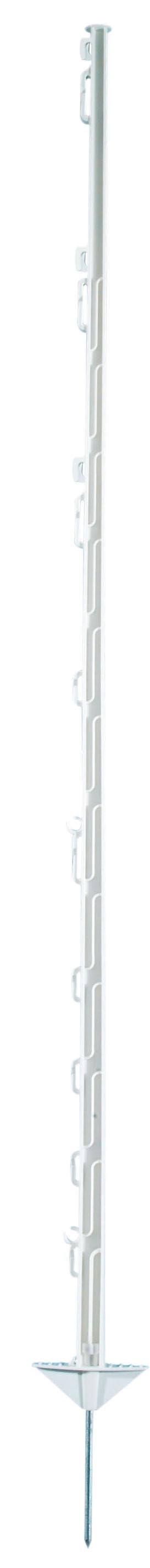 Pack of 10 plastic posts, white, 150 cm, bundle of 10 - stability for your fence