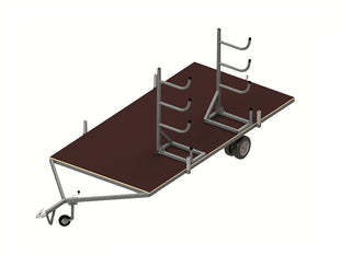 Single-Sided Obstacle Bar Transport Rack for Carts - Sold in pairs 