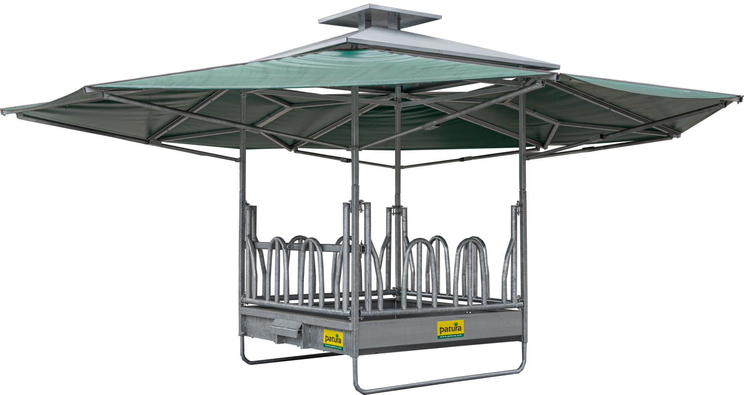 Climate rack with palisade feeding grid