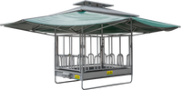 PATURA climate-controlled large bale rack with universal feeding grids 