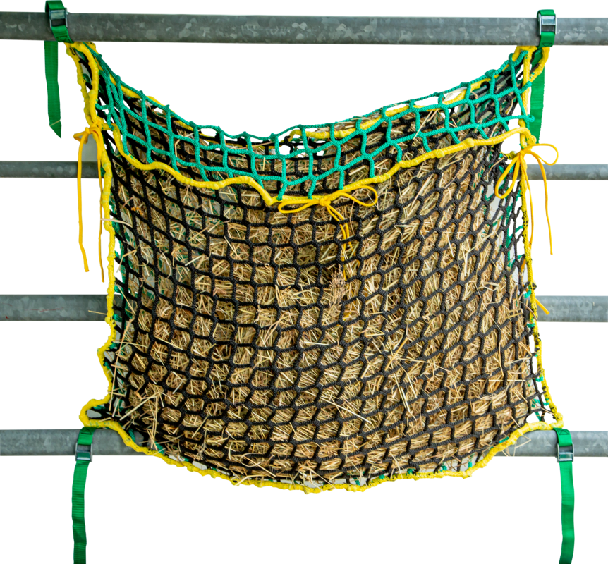 Hay net bag 1.0 x 0.9 m, complete mesh size 4.5 cm