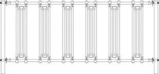 Safety feeding fence 4000 with a variety of bars 