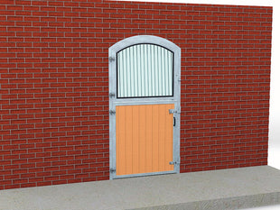 Growi® stable door with arch and double lift lock 1.2 x 2/2.2 m - DIN right