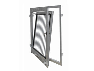 Growi stable window with inner grille frame - tilt and turn window 1000 x 1000 mm 