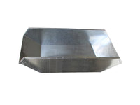 Hot-dip galvanized replacement trough for tipping trolley: 450 liter volume