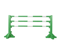 Kinder-Hindernis-Set: Ständer (86 cm) und 3 Stangen (1,50 m), mehrfarbig