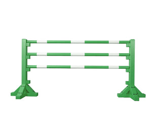 Children's obstacle set: stand (86 cm) and 3 poles (1.50 m), multicolored