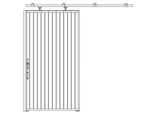 Growi® single-leaf sliding stable gates