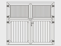 Growi® Stalltor mit Drehfenster