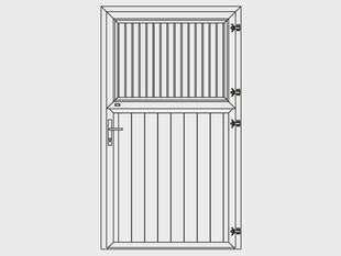 Growi® stable door with tilt and turn window - DIN right or left