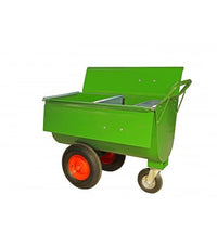 Futterwagen ca. 180 Liter Fassungsvermögen - mit Trennwand, Deckel und Mineralbehälter