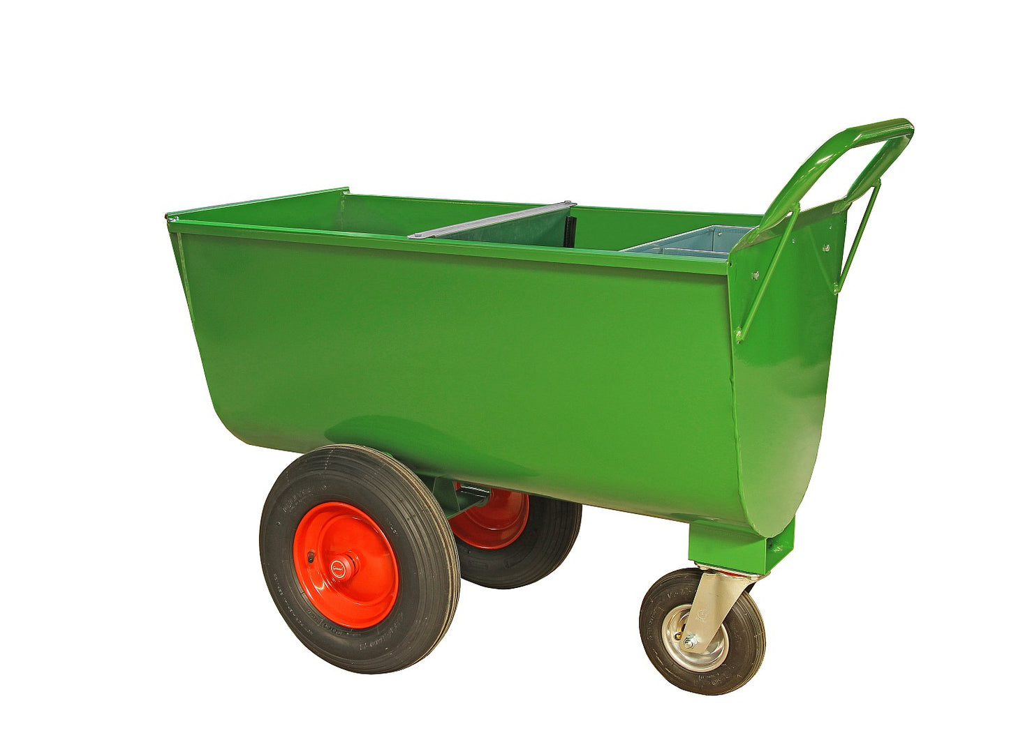 Futterwagen ca. 180 Liter Fassungsvermögen - mit Trennwand und Mineralbehälter