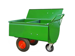 Feed trolley with a capacity of approx. 200 liters - with partition and lid