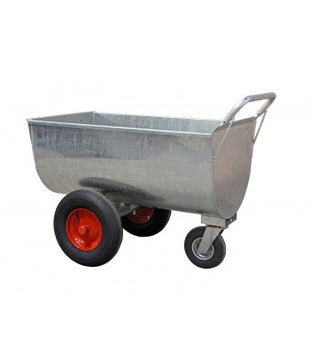 Feed wagon with a capacity of approx. 200 liters - hot-dip galvanized version