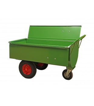 Feed trolley with a capacity of approx. 250 liters - with lid