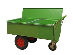 Feed wagon with a capacity of approx. 250 liters - with partition and lid