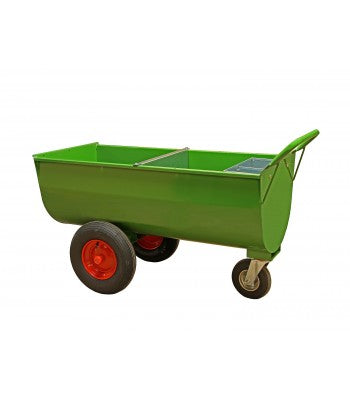 Futterwagen ca. 250 Liter Fassungsvermögen - mit Trennwand und Mineralbehälter