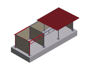 Expand your pasture hut with our extension kit - flexibility for your animal husbandry