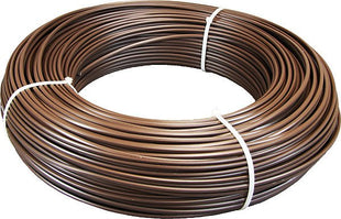 HippoWire horse fence wire, brown, conductive plastic jacket, d= 7mm, 304 m