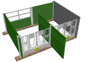 Calf box PATURA pair housing