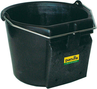 Plastic bucket, flat back 