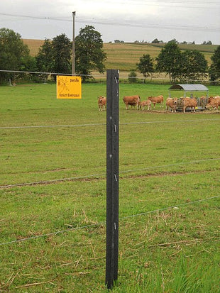 Plastic post 1.50 m cross profile, pointed (pallet with 120 pieces)