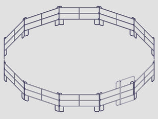 Versatile lunging and riding circle - different diameters for optimal training