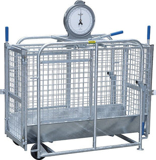 Mechanical scales for sheep, galvanized including analog train scales